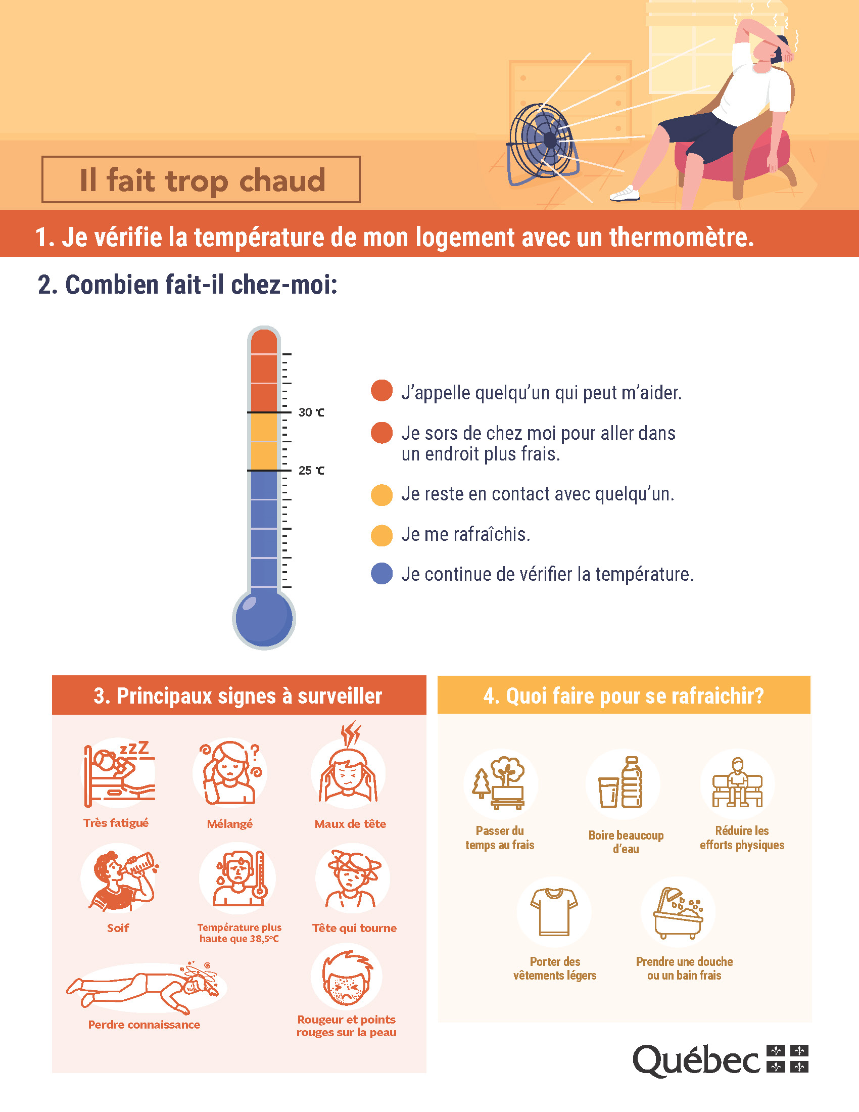 Outil pour se préparer à la chaleur